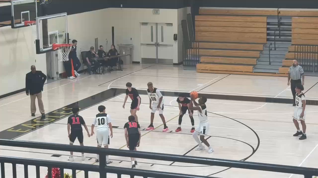 Landon Crawford hits a pull up midrange