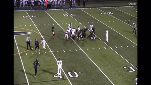 9 tackles, 2 INT, 1 FF, 1 sack