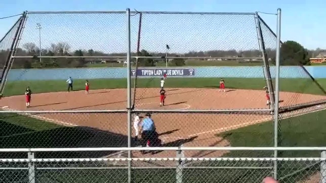 Big strikeout to keep the game close.