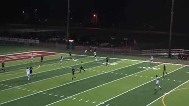 Bristal's Goal against KM. Run from a defensive give and go that leads to a turn and shot for Bristal. First High School goal and from outside back.
