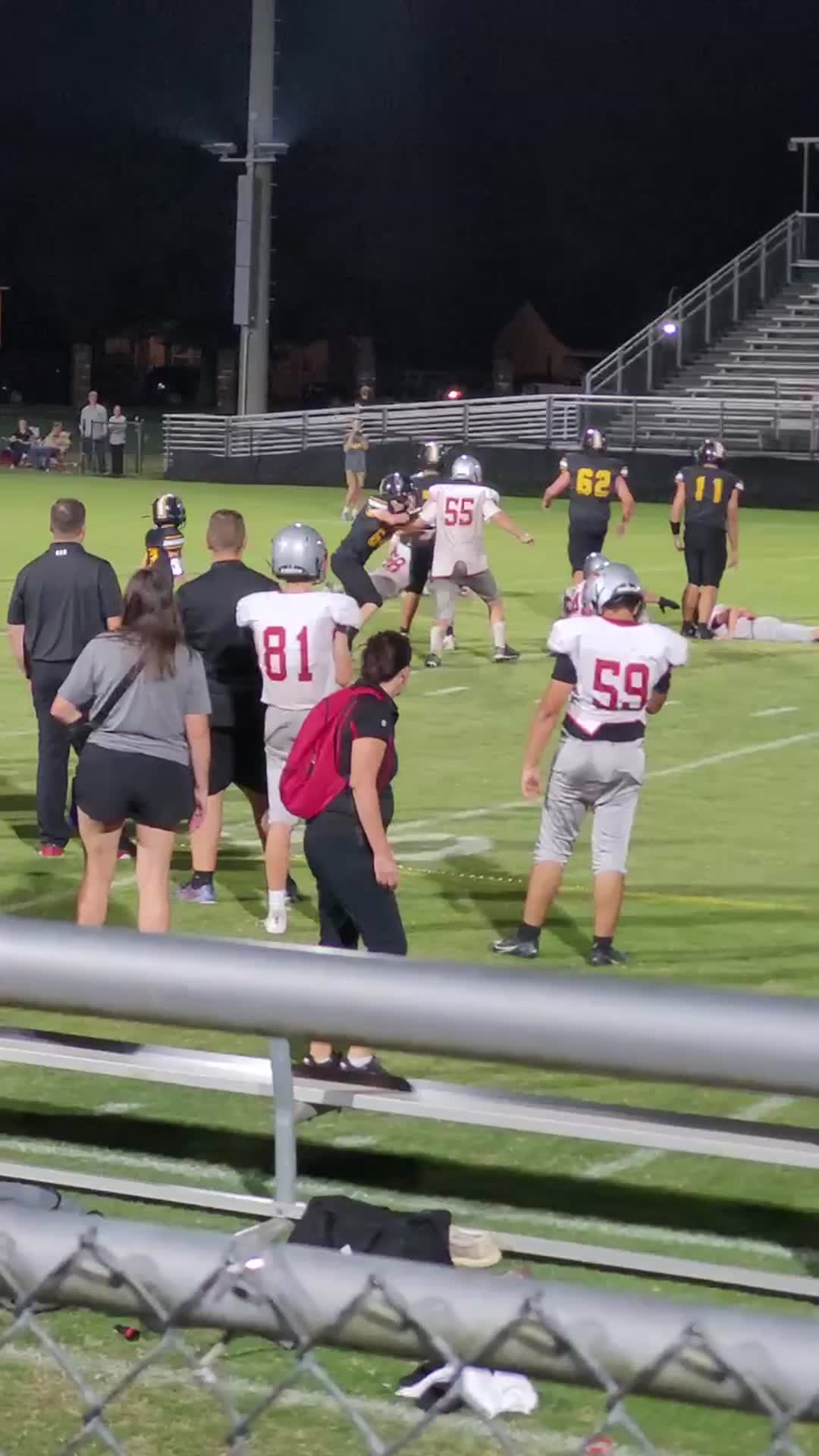 Middle LB Christian Kilpatrick for the sack