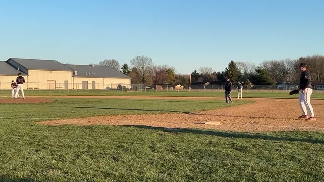 1B Carson Fields (#18). Batter 3rd out, 6 to 3.