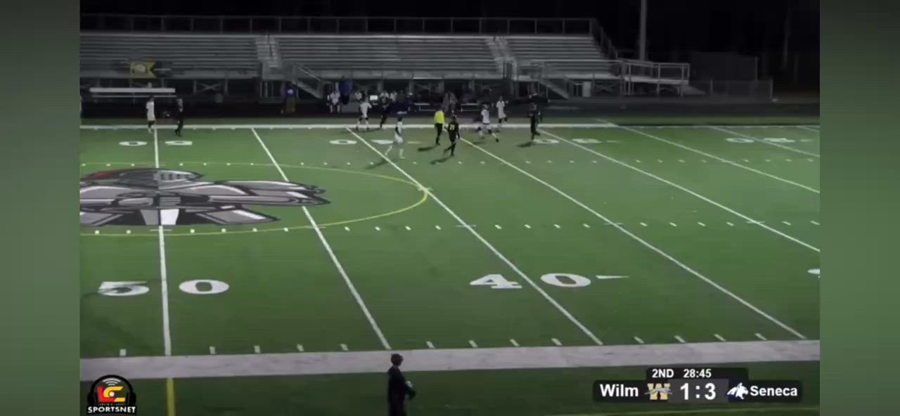 Hard battle for a well placed goal.