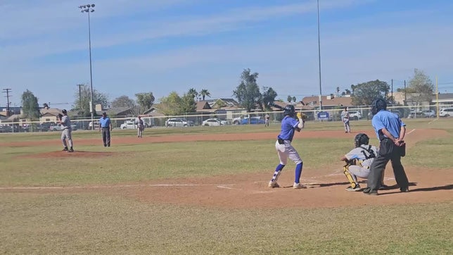 2 outs 2 strikes, 2 RBI Single to take the lead late in the 6th