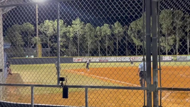 Sumner stingrays vs. Durant. Score is 1-1. I come in and hit a two run home run with a 3-2 count. Stingrays take the lead with the score of 3-1