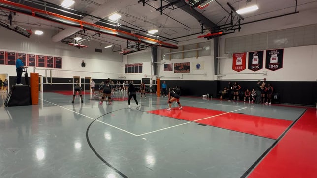 Ali sideout on OP serve. Returning the serve back to Pirates. Lillian with a strong jump serve with the OP returning the ball back. Shreesha on the receiving end gets the ball to Lillian. Lillian with the assist to Maria for the game winning KILL.