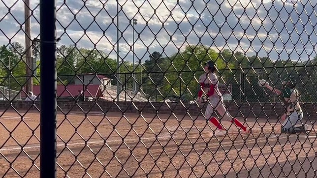 Inches away from going over the fence.