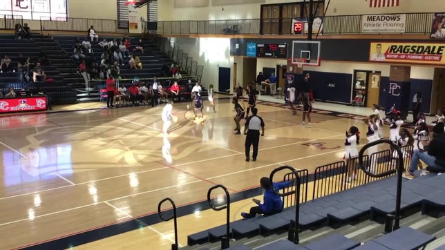 The portion of the video shows the Creekside Lady Cougars moving on defense.