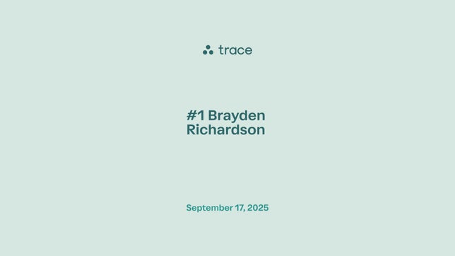 Brayden Richardson doesn't let it by.