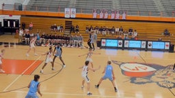 Effective ball movement beats good defense Caleb Smith with a corner three assist from Gasley Etienne