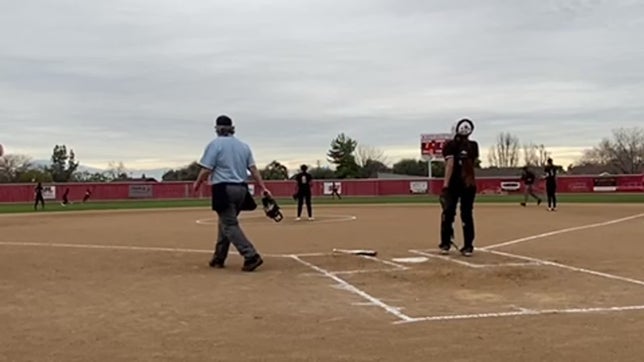 Double out to left.