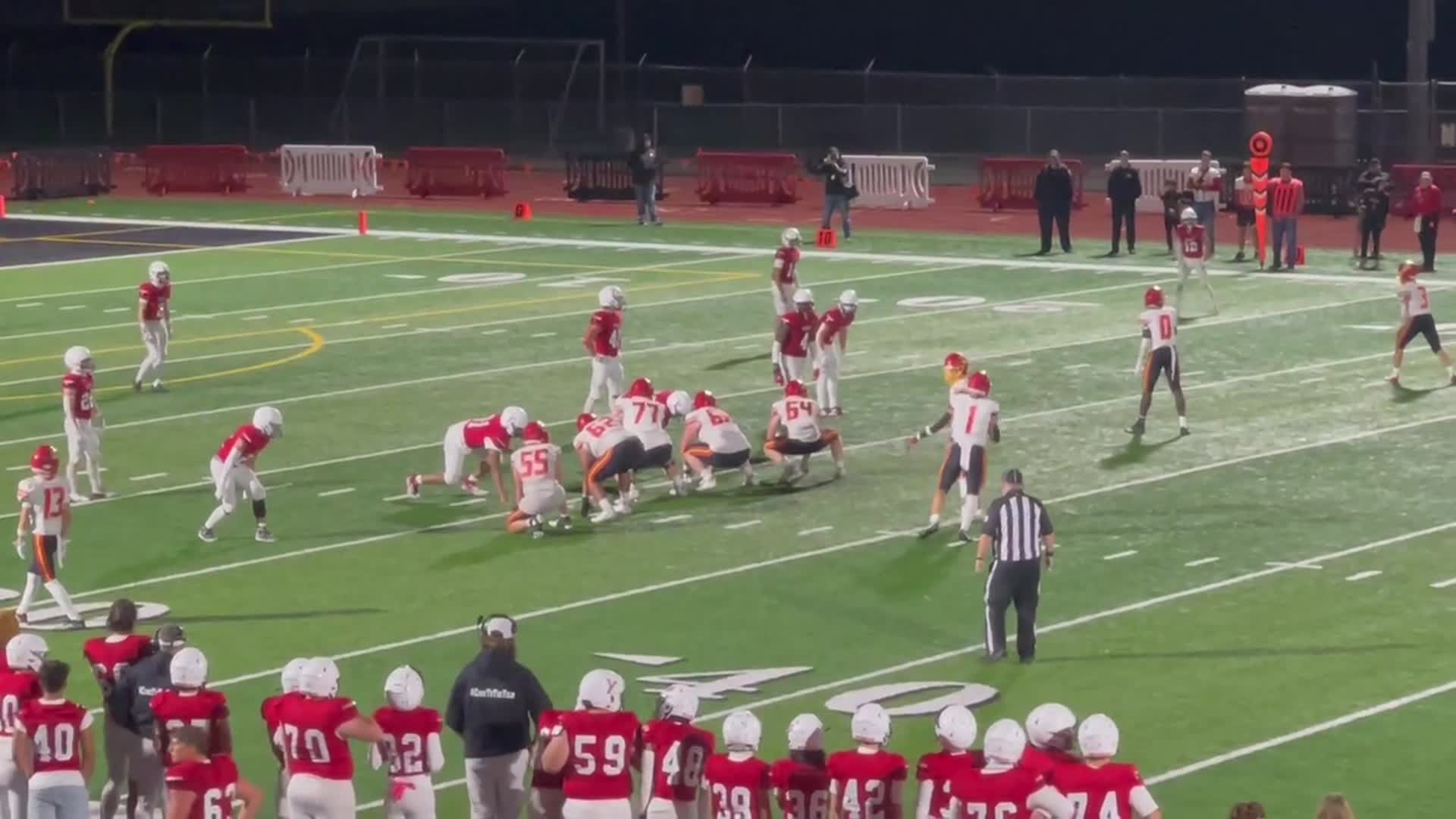 4th quarter Kamiakin #9 Trent Woodhouse to #13 Mason Severson for a 30 Yard Touchdown