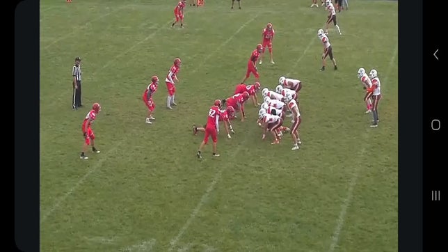I ran for the first down as the pocket collapsed
