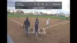 Double from Tegan Mateo (2023) to lead off the 2nd inning