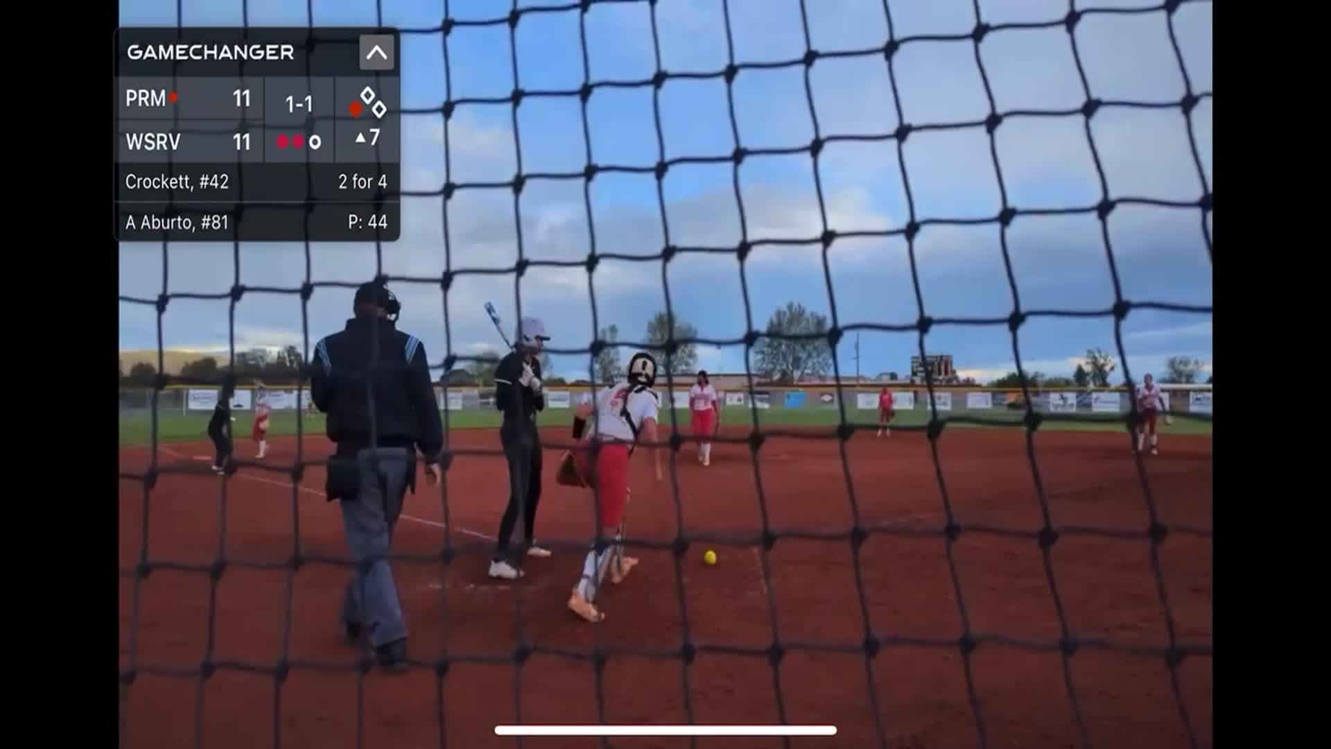 Tied game 7th inning