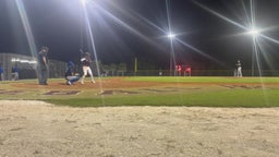 2/13/24. Pre-season game against IMG. DOUBLE off the left centerfield fence.