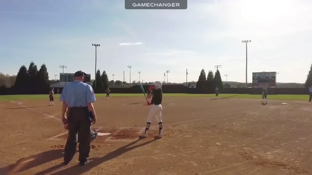 Goad hits a home run on her first at bat against Friendship Christian.  The slugger also was proficient in the circle striking out 14.  DCA wins 3-2