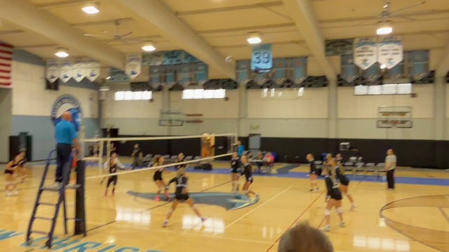 One of Kaidance Katje's nine kills against Escondido Adventist Academy on October 14, 2025