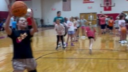 Hunter Holland coaches girls basketball