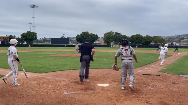 Van hits an opposite field triple vs. Monte Vista.  He finishes the day 2 for 3 with 1 RBI.