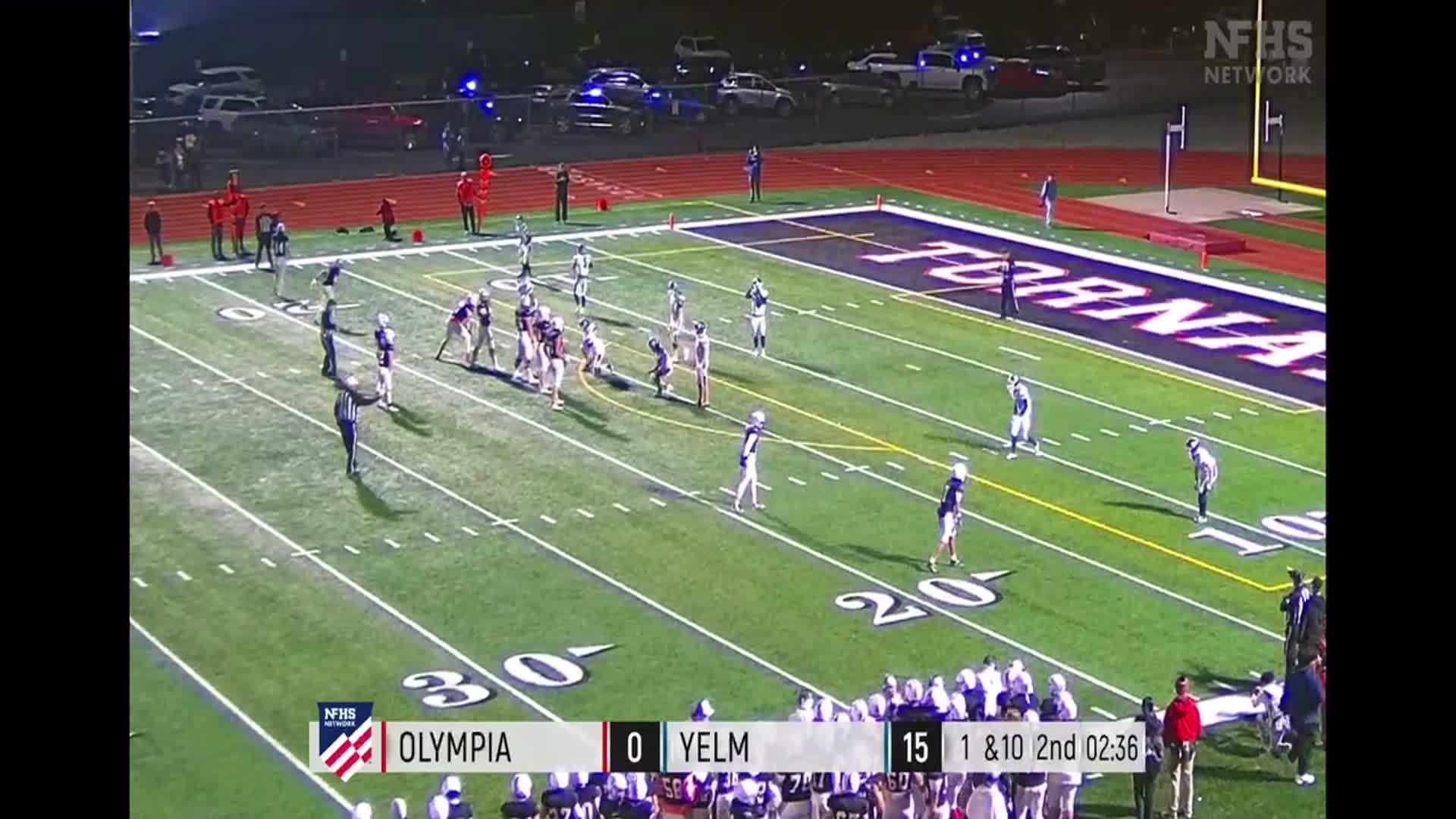 2nd quarter YELM #10 Parker Myers to #7 Aaron Culler for a 17 Yard Touchdown pass
