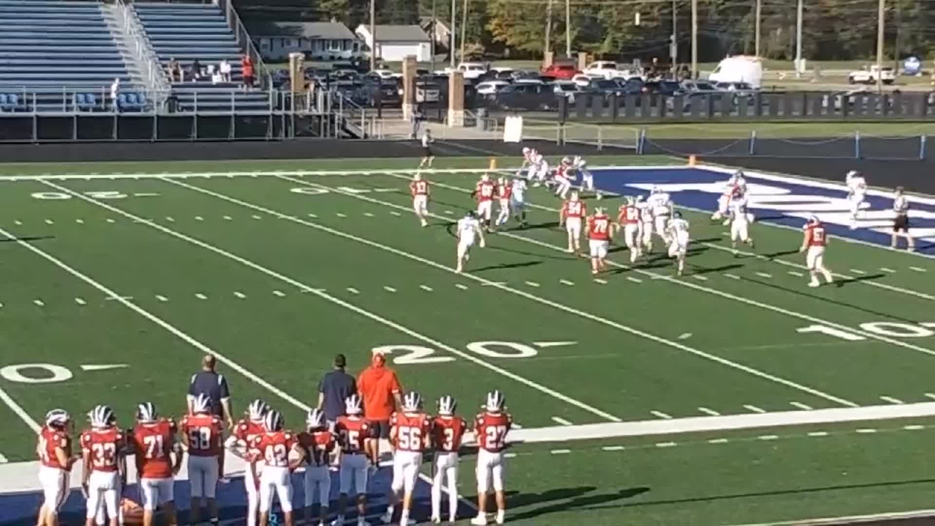 Anthony Geogrealas runs for a 10 yard touchdown