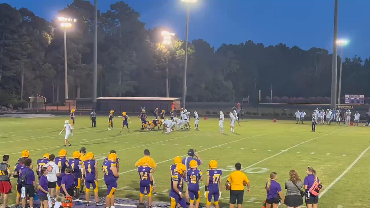 #51 Purple and Gold OLB Pursue and Tackle