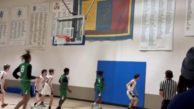 Yaakov Kaminsky chase down in our first game he averages over a block a game we just don't keep track of those
