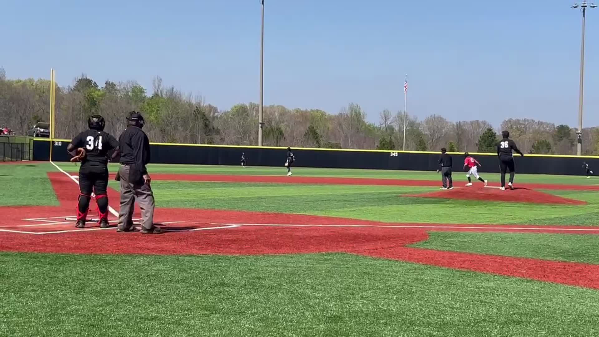 Ethan hits his first High School Homerun as a Sophomore