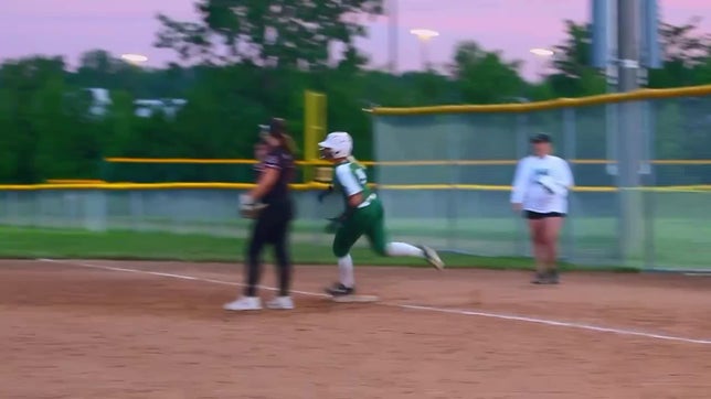 Cinematic home run during sunset