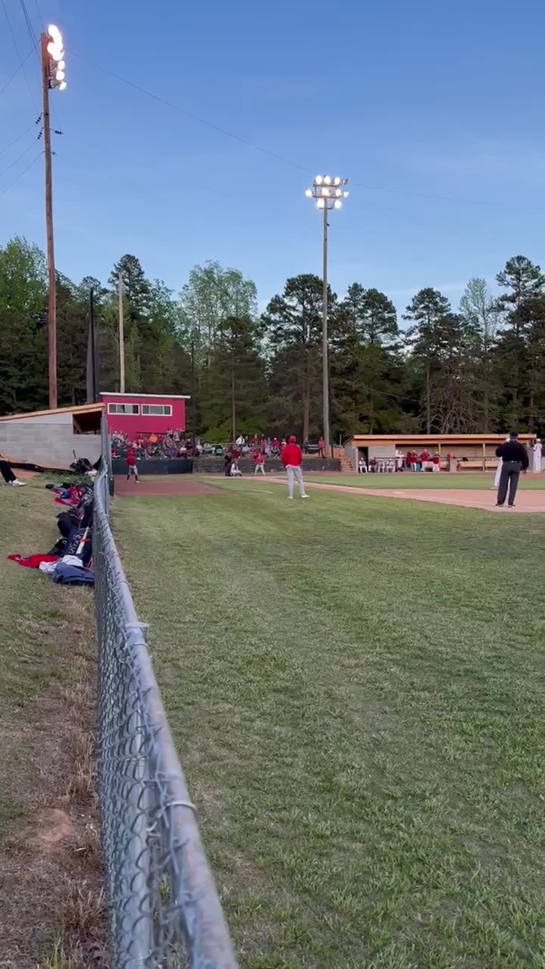 VAHS v.s RCS - Hayden Van Auken singles up the middle.