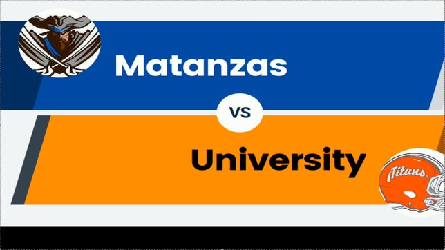 Matanzas takes on University infront of the home crowd.