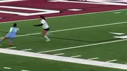 Assist off a cross in front of goal