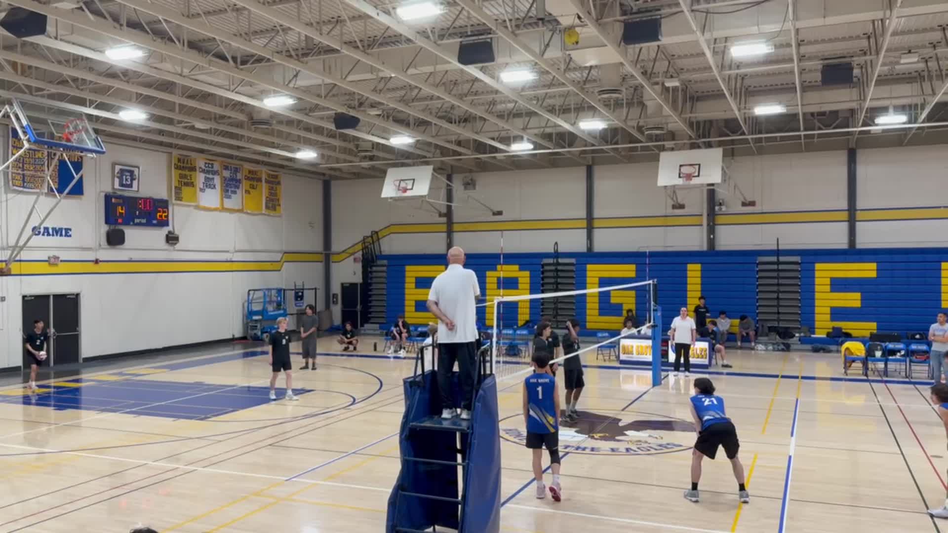 4/10/2025 Varsity Boys Volleyball - Pioneer @ Oak Grove