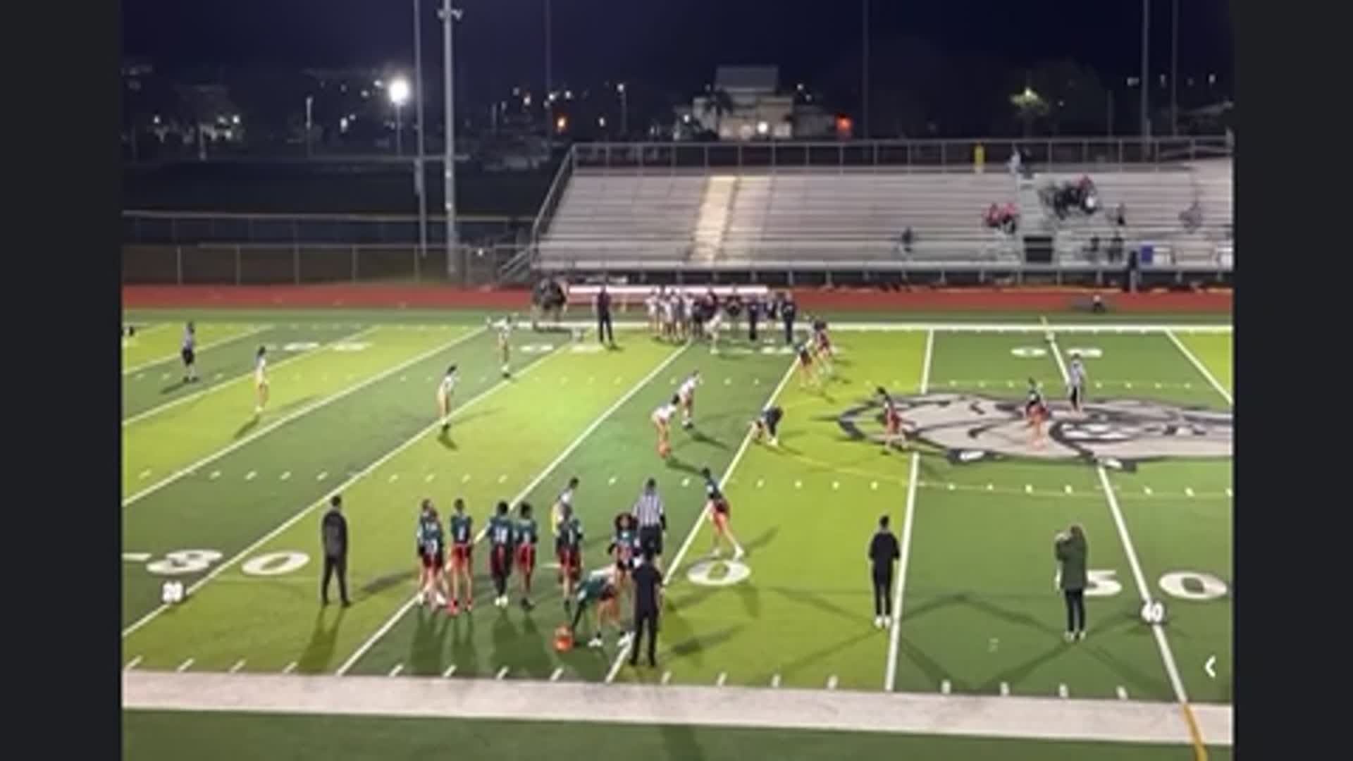 Deep throw from Nordone to Neel. "Mossed" her defender.