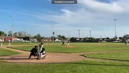Laoagan with a line drive RBI single at Watsonville