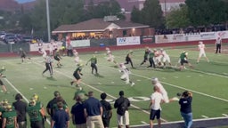 Warriors #8 Karsten Stuart and #3 Porter Hutchings with the tackle