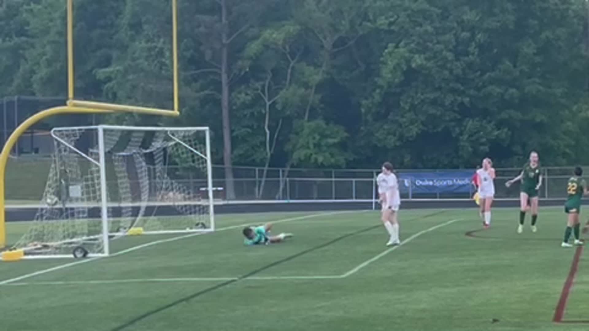 Eliana High One-Timer Goal with Right Cross Assist by Emily!