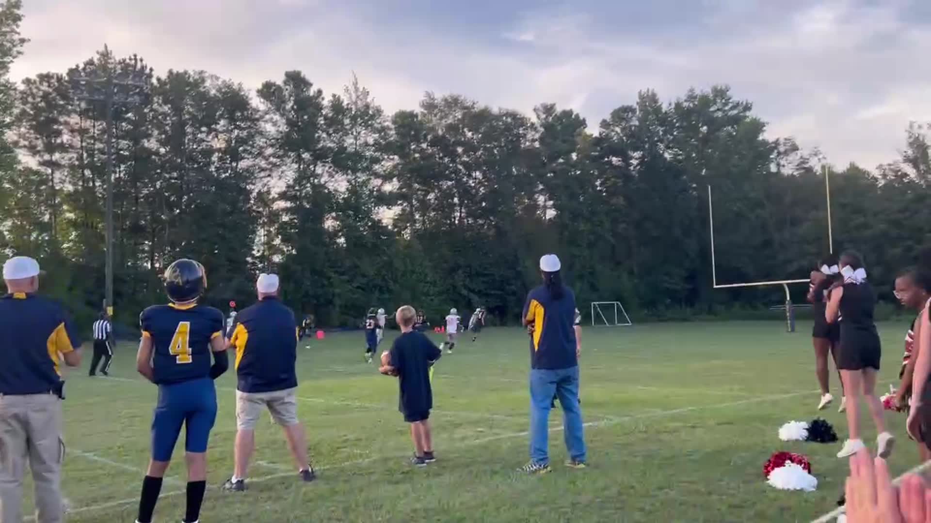 Fly route from Joshua Ramsey to #2  Christian Kilpatrick for the touchdown