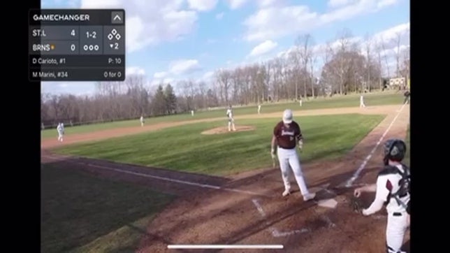 March 25, 2025: Opening Game of High School Season versus Brunswick Academy (W): 6IP, 1H, 0R, 4K, 0BB, .056 BAA