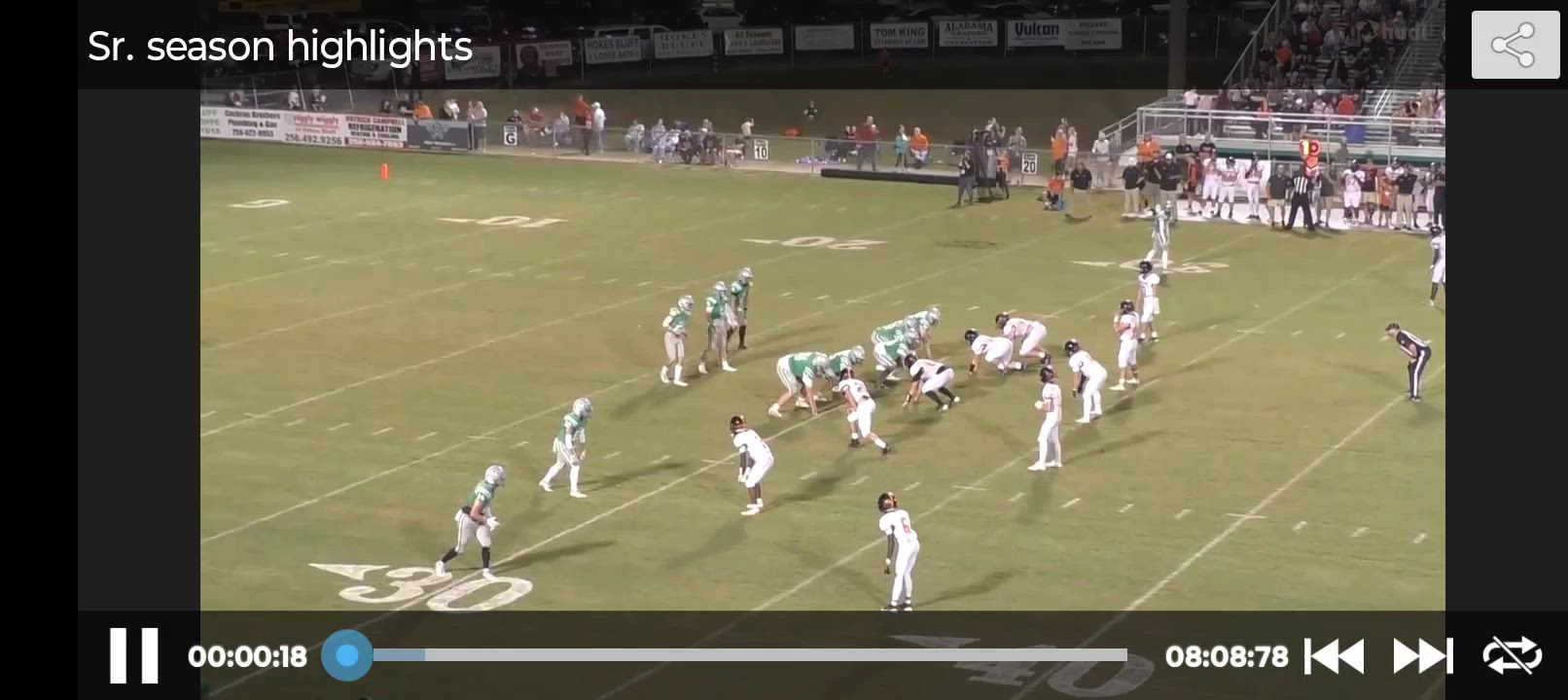 Sr. Season highlights