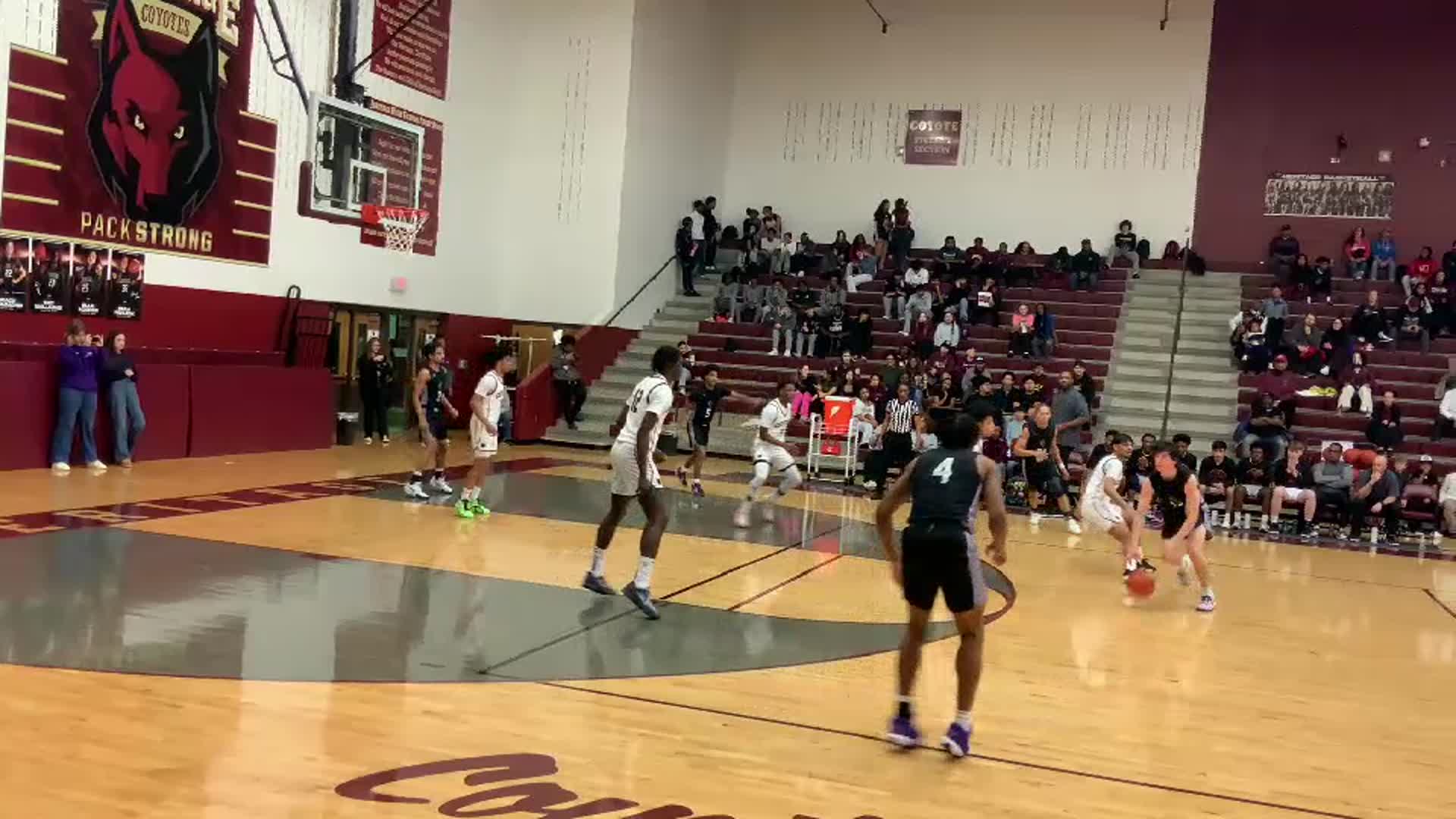 Epic 34pt game by Christian Cox against #7 TX Division 5A Heritage Coyotes