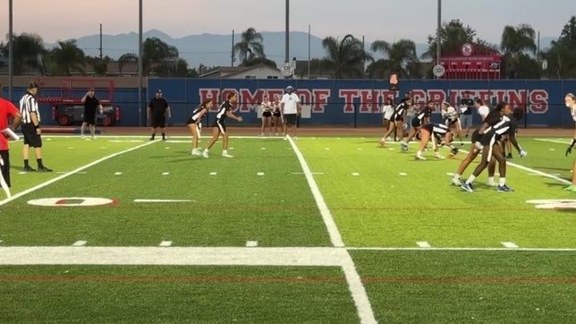 Tie Game 6-6 headed to overtime against League Rival HB. Ava Seedorf (Freshman) passes to Tayah Weber #21 for 10yard Touchdown for the go ahead Win. Los Al Wins 14-6 .