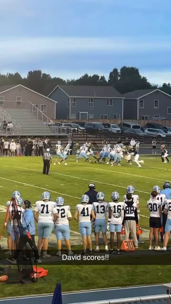 David Pavlich (Sophomore) scores the first touchdown in the game again Mullen