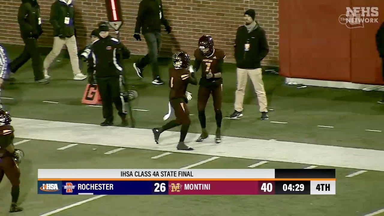 HIGHLIGHTS: 4-star QB Israel Abrams leads Montini Catholic to 4A state title