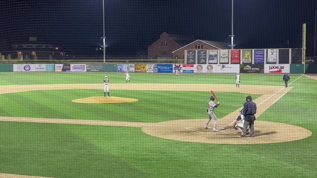 Hit to center, reached second