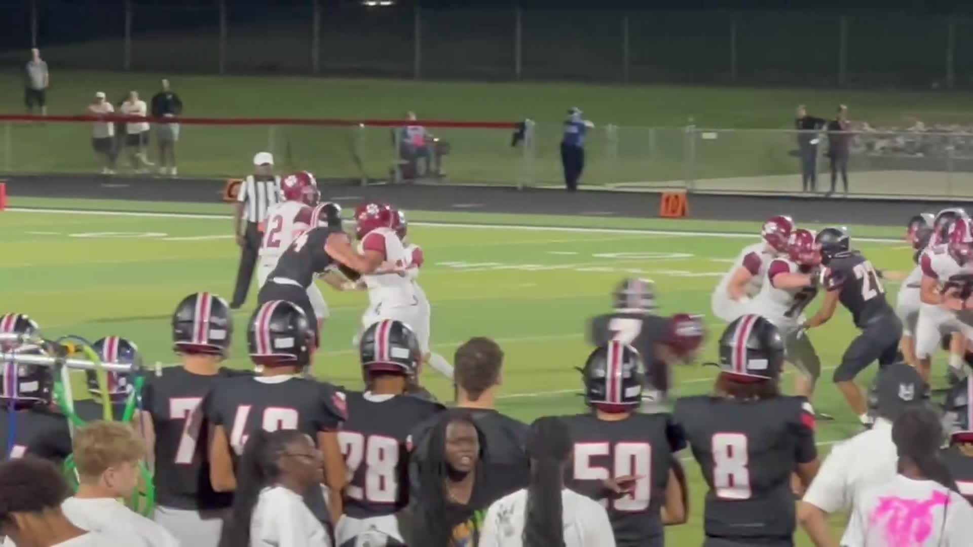 #24 Alex Hall highlights Harding vs Newark