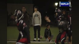 James Diaz with a 20 yard gain against lummi