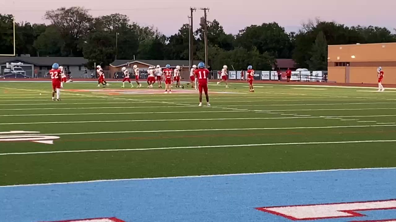 Kickoff return against Coronado high