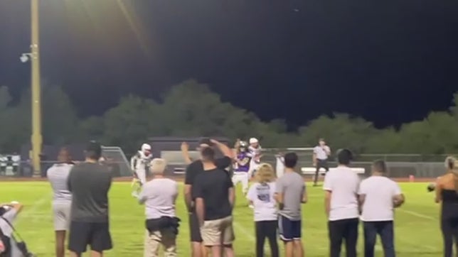 30 yard touchdown pass to Brett Robertson